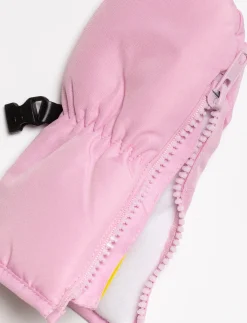 Solid Mittens with Zippers