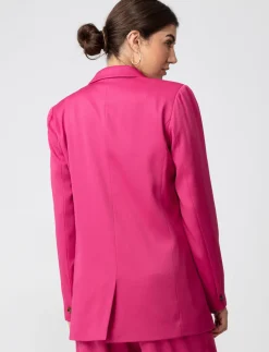 Solid One-button Blazer