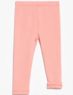 Solid Plush-lined Leggings