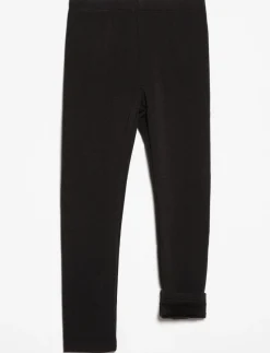 Solid Plush-lined Leggings