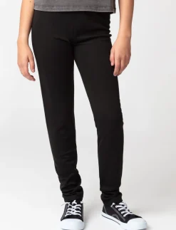 Solid Plush-lined Leggings