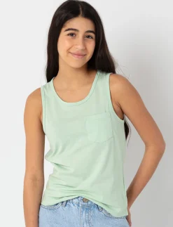 Solid Pocket Tank Top