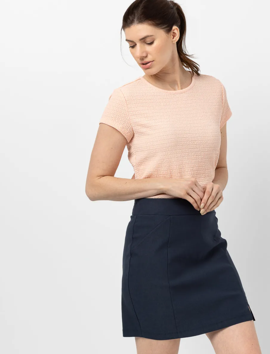 Solid Pull-on Skort