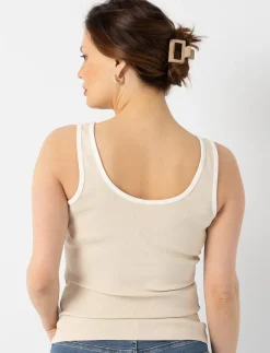 Solid Ribbed Tank Top
