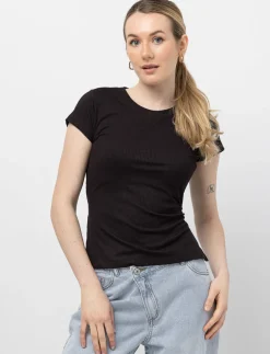 Solid Ribbed T-shirt