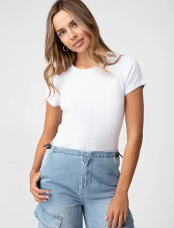 Solid Ribbed T-shirt