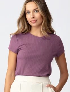 Solid Ribbed T-shirt
