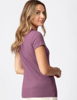 Solid Ribbed T-shirt
