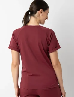 Solid Round Neck Scrub Top