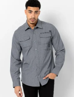Solid Shirt with Print