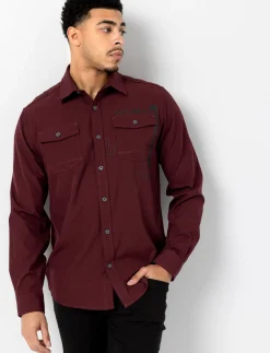 Solid Shirt with Print