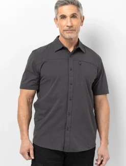Solid Shirt with Zipped Pocket