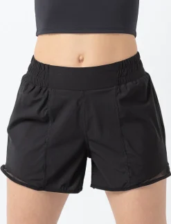 Solid Shorts with Elastic Waistband