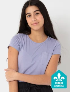 Solid Short-sleeve Pocket T-shirt