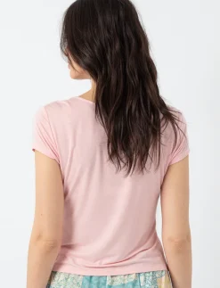 Solid Square Neckline T-shirt