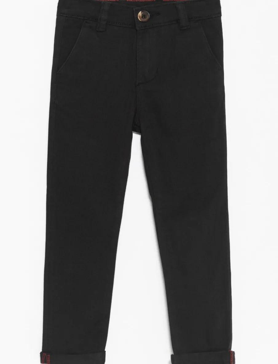 Solid Straight Pants
