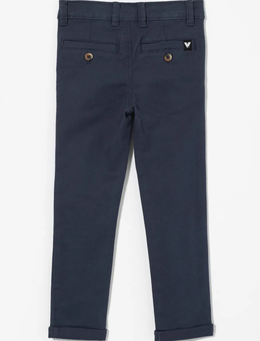 Solid Straight Pants