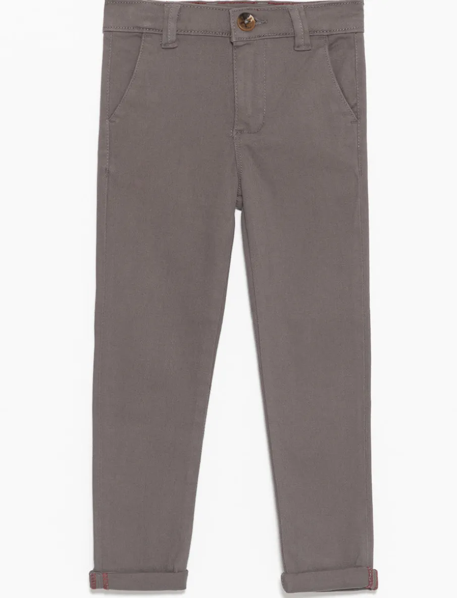 Solid Straight Pants