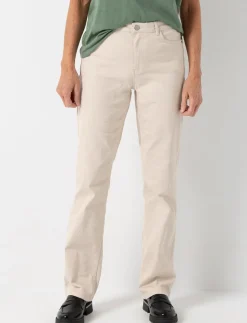 Solid Straight-leg Pants