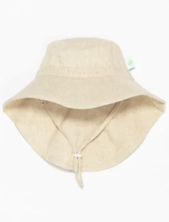 Solid Sun Hat with Drawstring