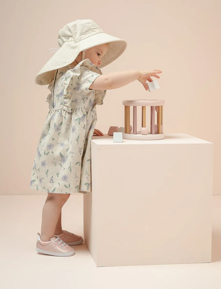 Solid Sun Hat with Drawstring