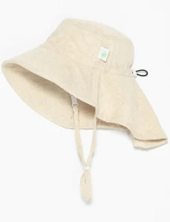 Solid Sun Hat with Drawstring