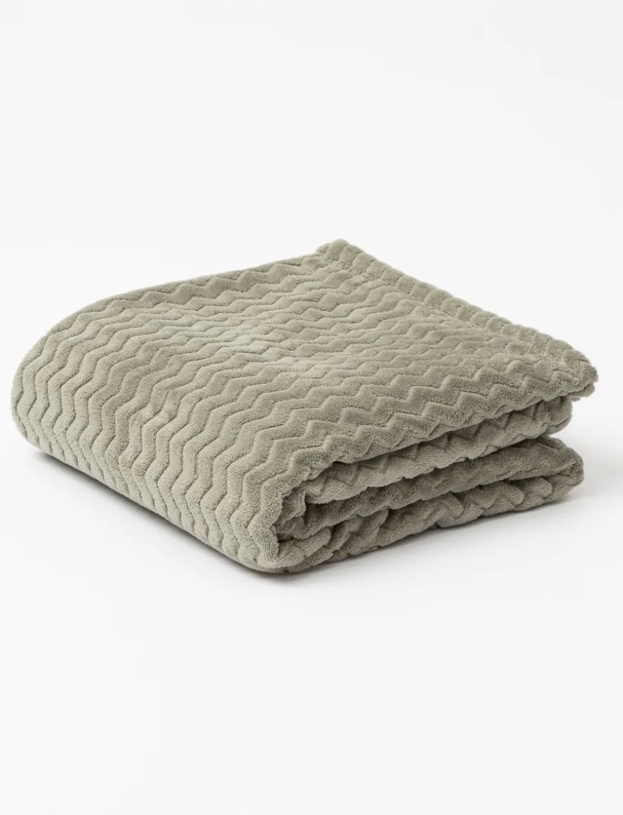 Solid Textured Throw