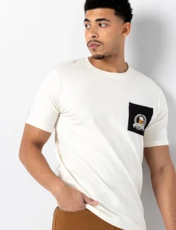Solid T-Shirt with Printed Pocket