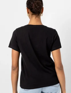 Solid T-shirt with Studded Pocket