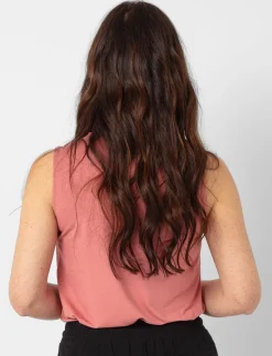 Solid V-neck Tank Top