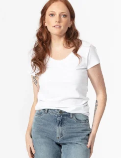 Solid V-neck T-Shirt