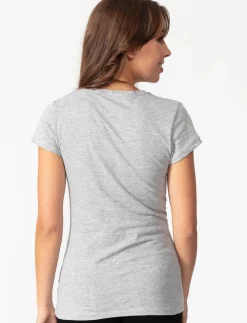 Solid V-neck T-Shirt