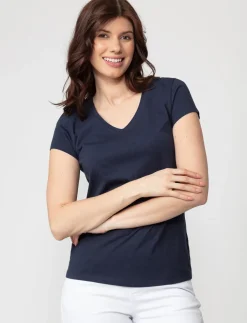 Solid V-neck T-Shirt