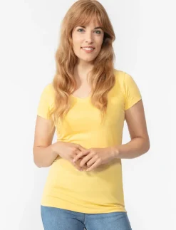 Solid V-neck T-Shirt