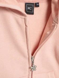 Solid Zip-up Hoodie