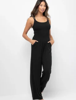 Spaghetti Strap Tie Jumpsuit