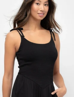 Spaghetti Strap Tie Jumpsuit
