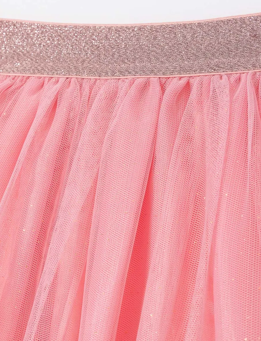 Sparkling Tulle Skirt with Built-in Shorts - Little Girl