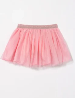 Sparkling Tulle Skirt with Built-in Shorts - Little Girl