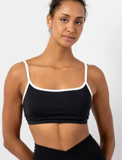 Sports Tank Top with Contrast Thin Straps