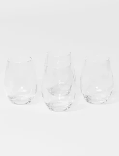 Stemless Wine Glasses - Set of 4