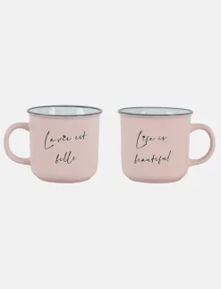 Stoneware Bilingual Mugs