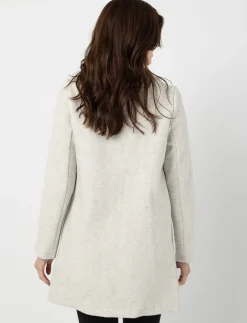 Straight Coat with Notched Collar