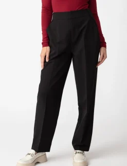 Straight High-rise Pants
