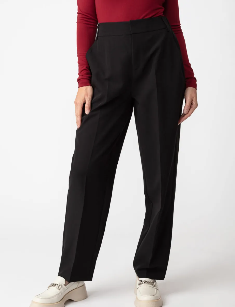 Straight High-rise Pants