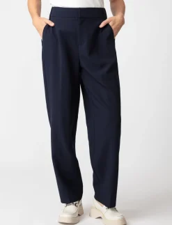 Straight High-rise Pants