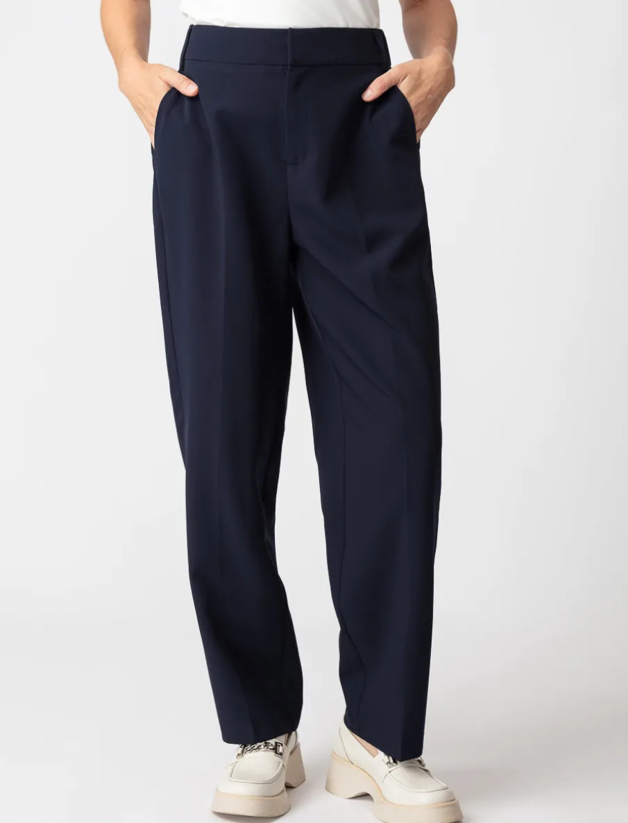 Straight High-rise Pants