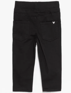 Straight Pants with Elastic Waist