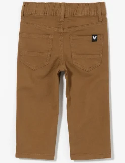 Straight Pants with Elastic Waist