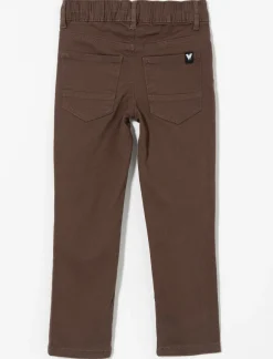 Straight Pants with Elastic Waist